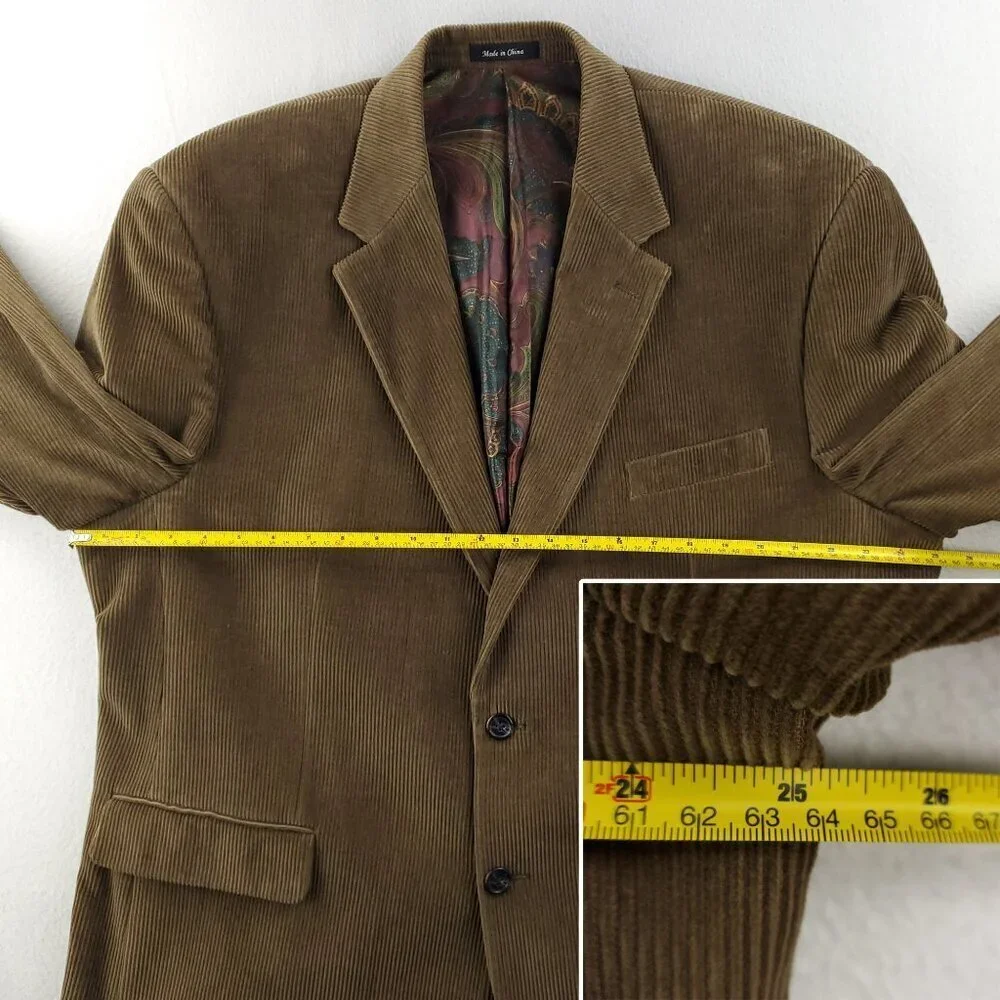 Lauren Ralph Lauren Corduroy Sport Coat Blazer Jacket 2 Button Men's 48R